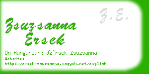 zsuzsanna ersek business card